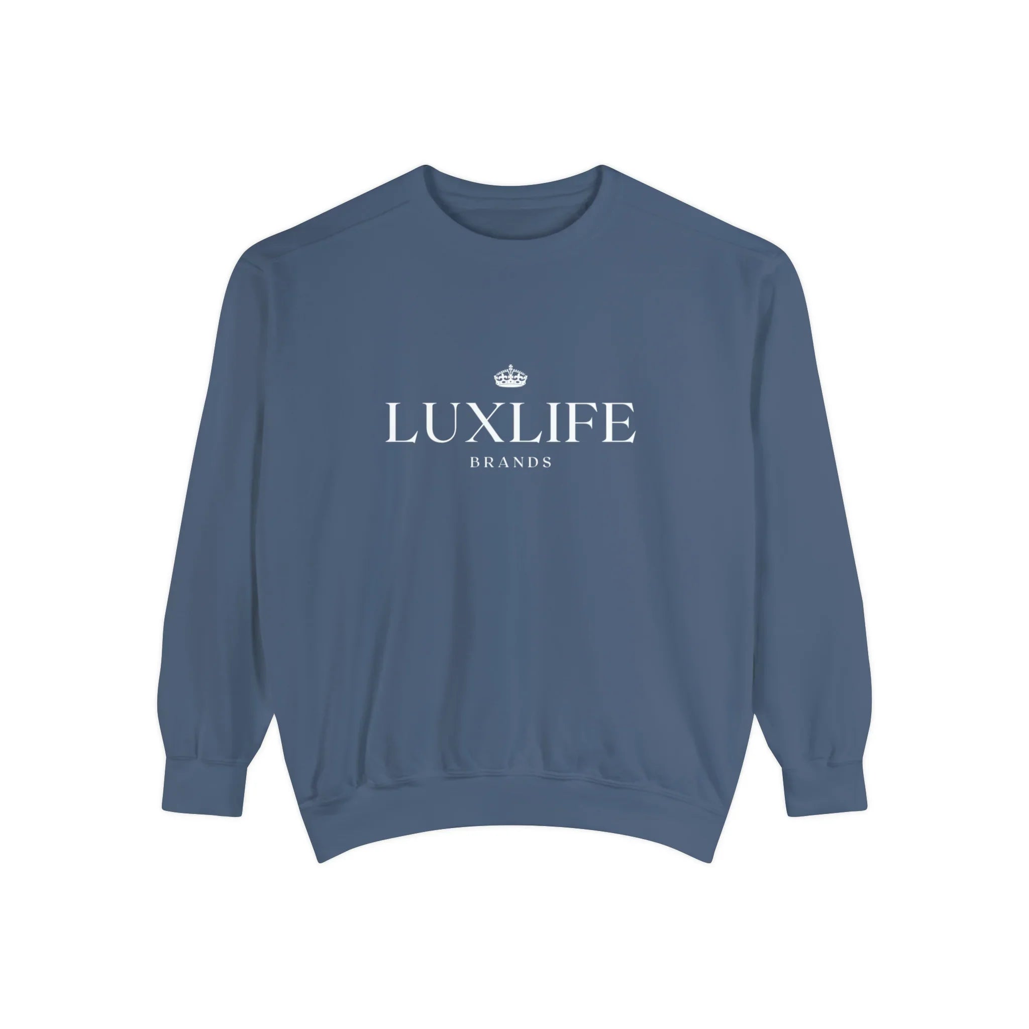 Luxlife Brands Garment-Dyed Sweatshirt Printify
