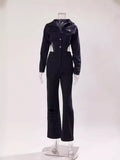 Sexy Shein Jumpsuit Casual Elastic Hollow Out Cutout out Denim Jumpsuit Bella Mia