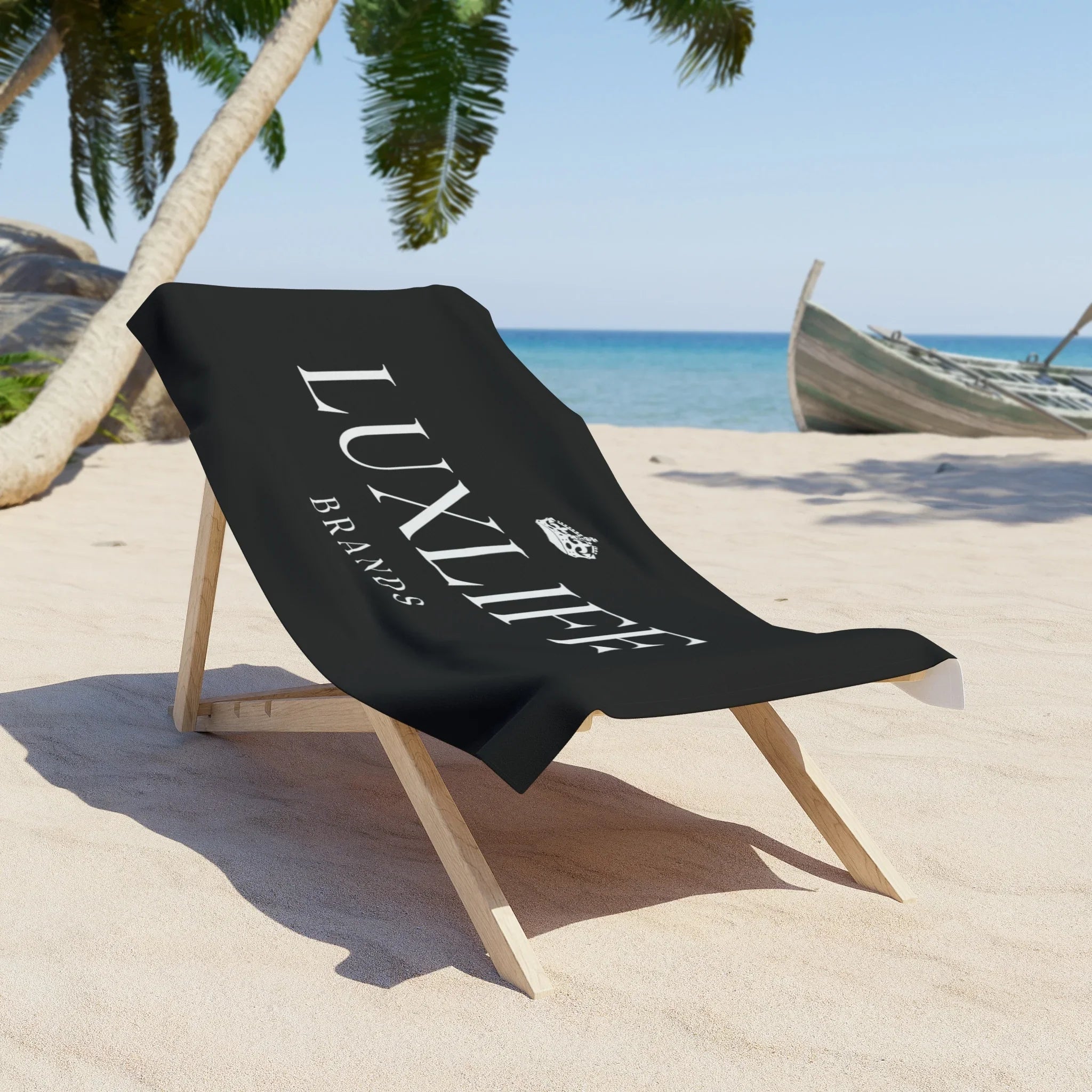 Luxlife Brands Beach Towel Printify