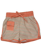 Orange Delight Striped Swim Trunks- FINAL SALE Smockingbird