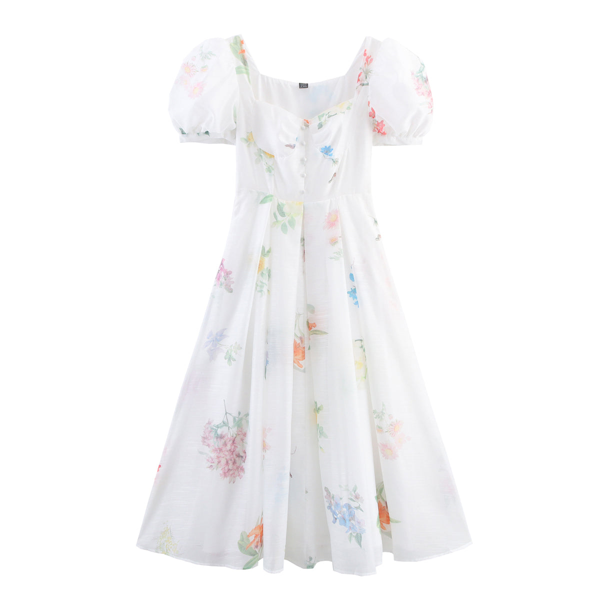 Tendy Mori Girl Fried Street Dress Summer Niche Chiffon Organza Printed Cup Dress
