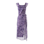 Summer Sexy Flying Sleeves Mesh Cinched Slimming Seaside Vacation Dress Bella Mia