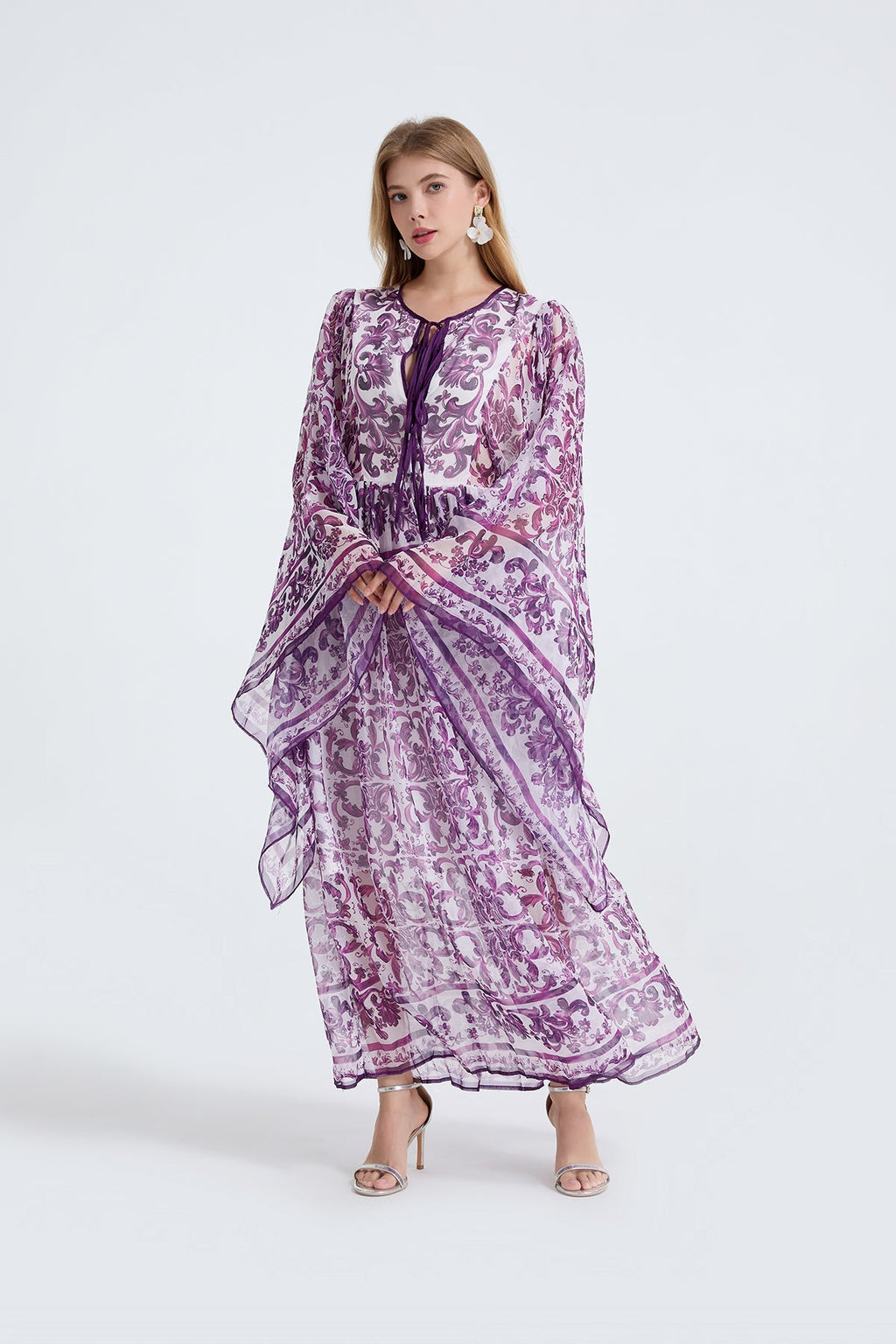 Women Spring Autumn Loose A Line Long Sleeved Dress Bella Mia