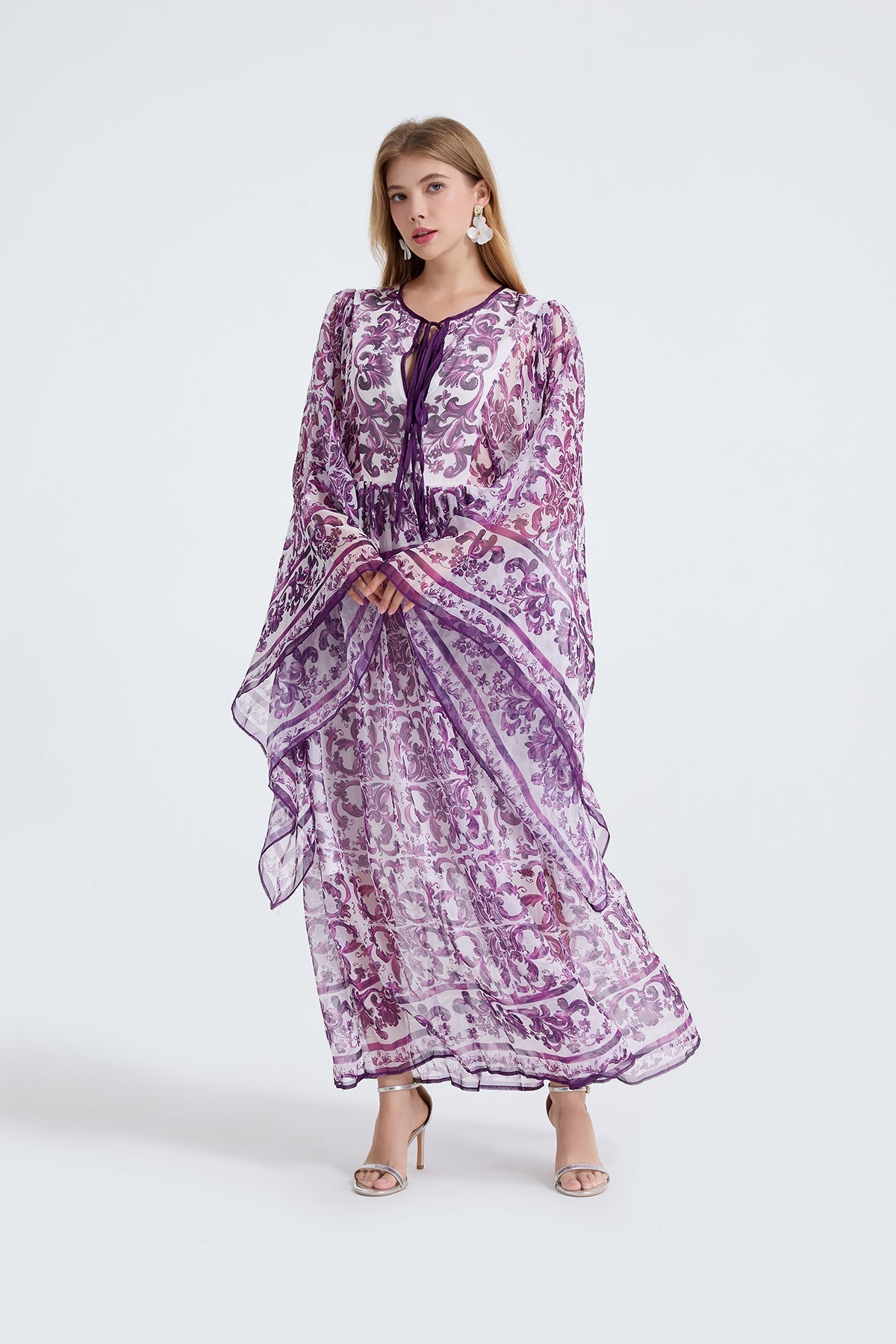 Women Spring Autumn Loose A Line Long Sleeved Dress Bella Mia