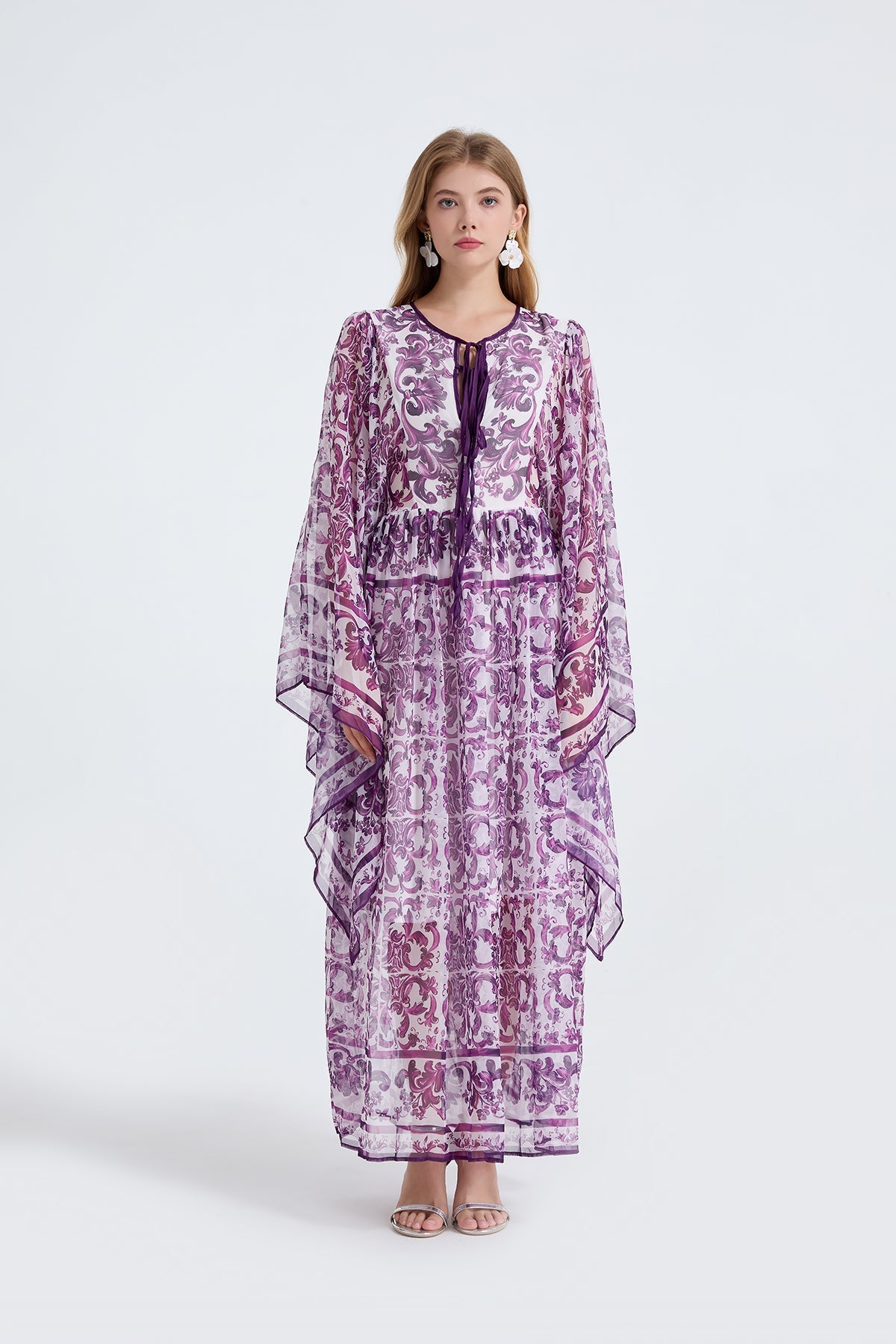 Women Spring Autumn Loose A Line Long Sleeved Dress Bella Mia