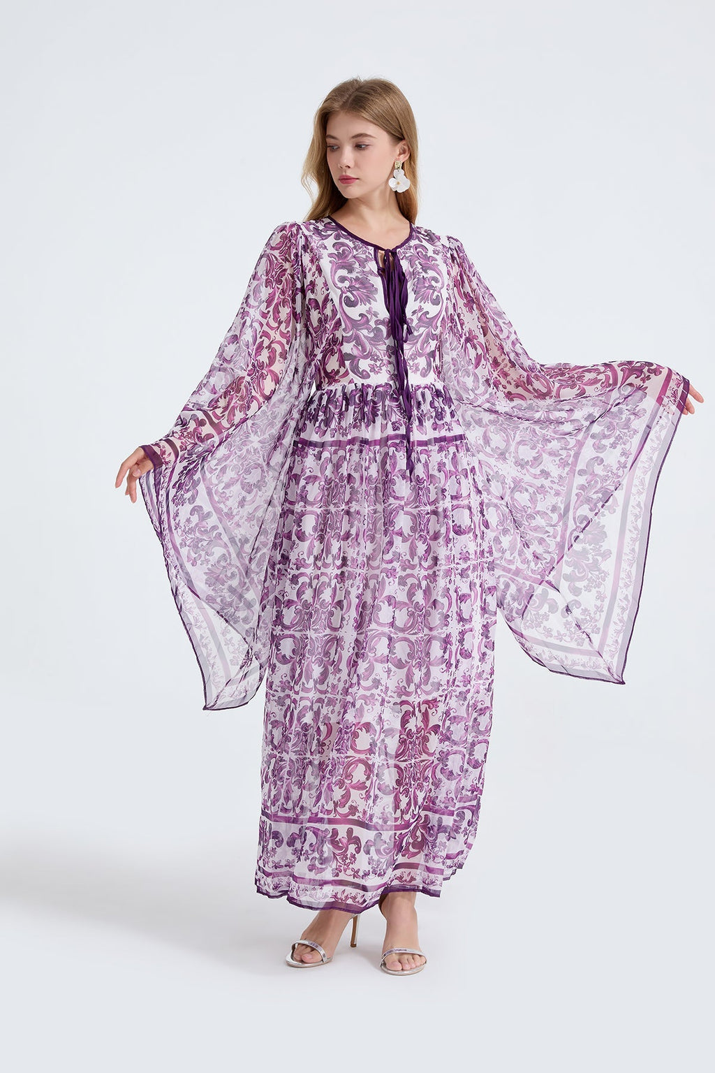 Women Spring Autumn Loose A Line Long Sleeved Dress Bella Mia