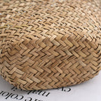 Natural Mitsubishi Grass Hand Woven Bag Straw Bag Simple Handbag Hand Bag Vegetable Basket Bag Women Bella Mia