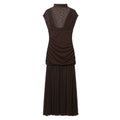 Summer Floral Ribbon Silk Net Stitching Dress Bella Mia