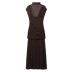 Summer Floral Ribbon Silk Net Stitching Dress Bella Mia