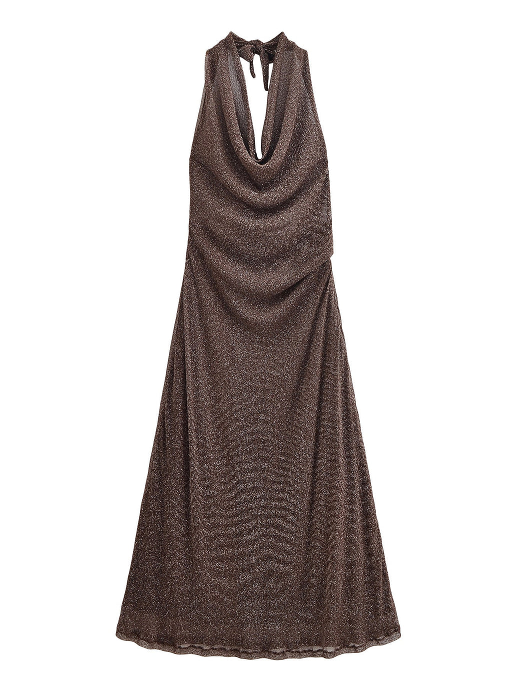 Women Clothing Autumn Backless Metallic Dress Bella Mia
