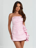 Slim Fit Dress Women Summer Slim Fit Trendy High End Design Sweet Spicy Sexy Dress Bella Mia
