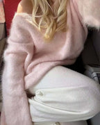 Women Gentle Long Sleeved Loose Sweater Bella Mia