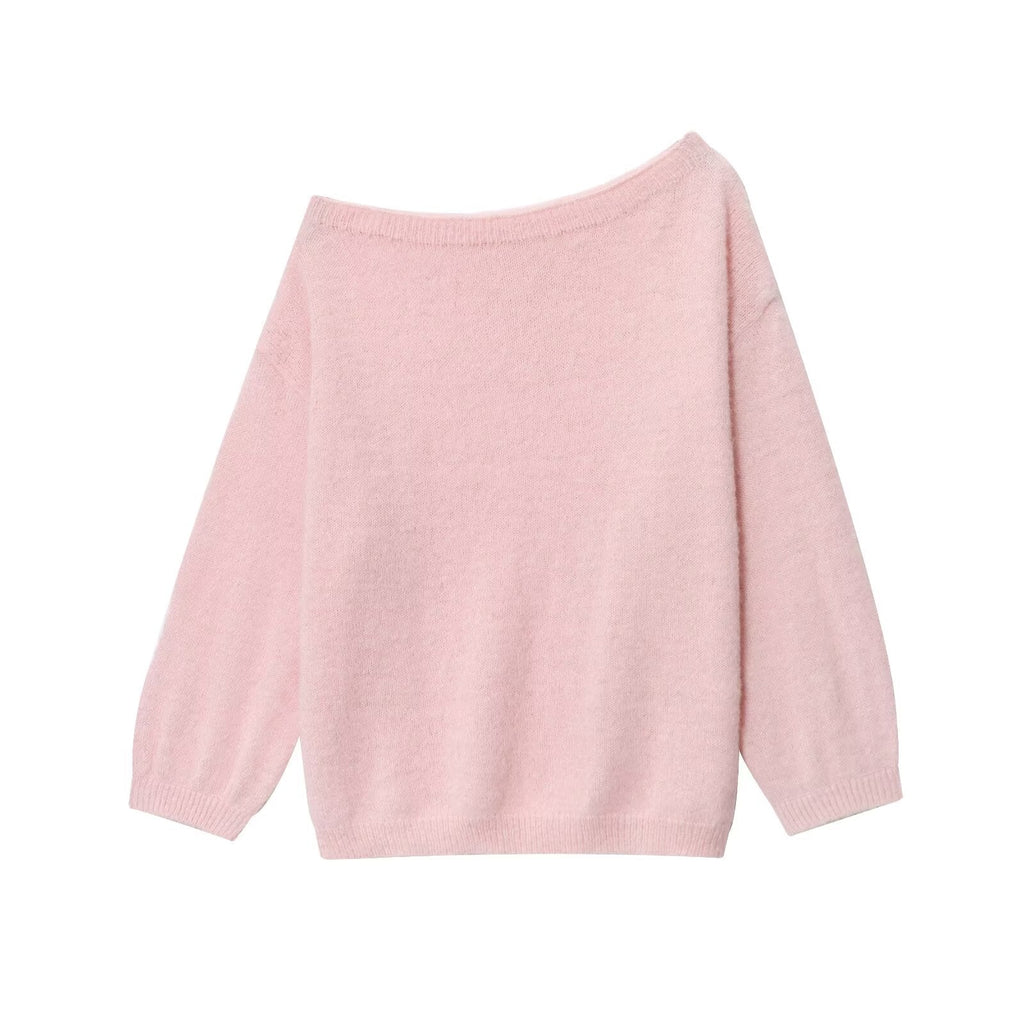 Women Gentle Long Sleeved Loose Sweater Bella Mia