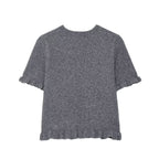 round Neck Solid Color Loose Pullover Niche Knitwear Bella Mia