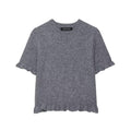 round Neck Solid Color Loose Pullover Niche Knitwear Bella Mia