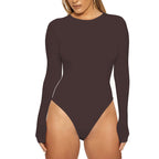 Autumn Winter Women Clothing Casual Bottoming Top Long Sleeve Tight Bodysuit Bella Mia