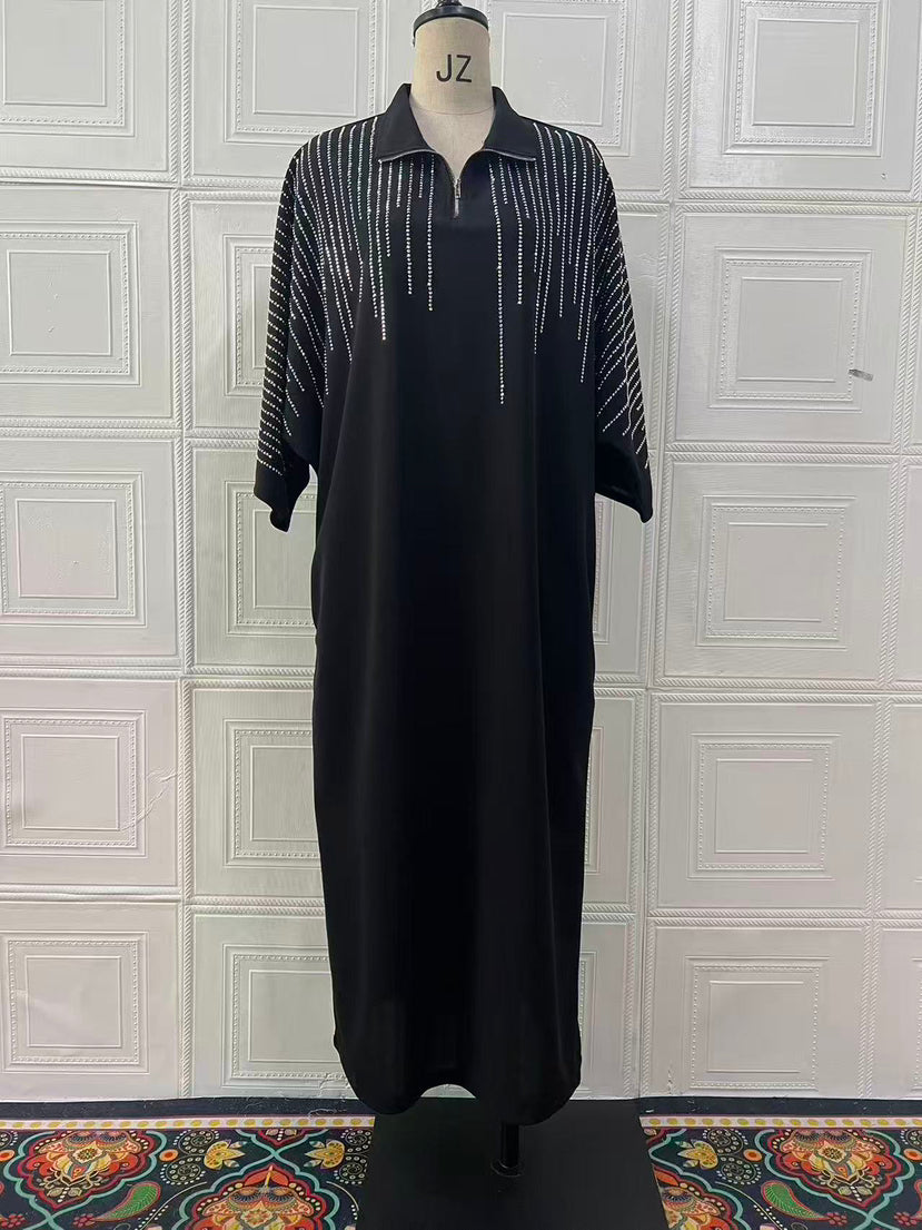 Autumn Printed Loose Women Wear Long Sleeve Dress Bella Mia