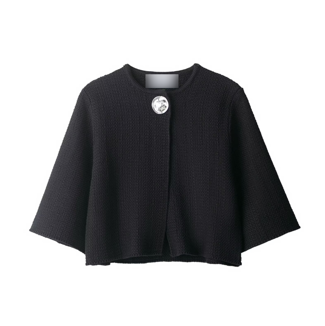 Elegant Women Clothing Button Structure Knitted Coat Bella Mia
