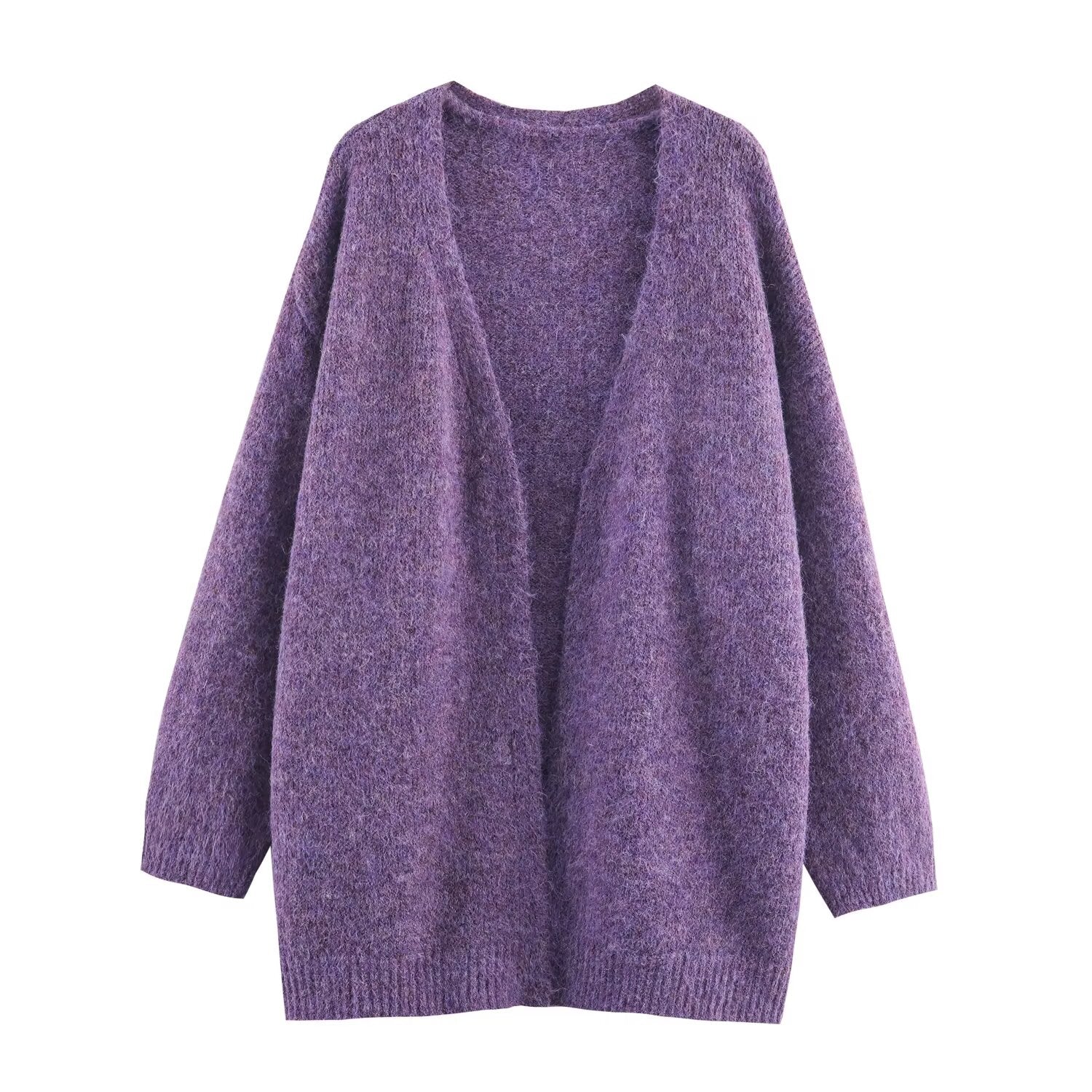 Women Lace Collared Blouse Shoulder Strap Two Piece Knitted Cardigan Set Bella Mia