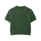 Early Autumn Women Clothing Office round Neck Short Sleeves Single Breasted Knitwear Bella Mia