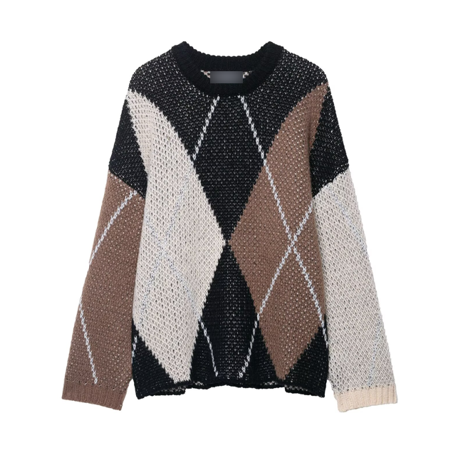 Casual Diamond Shaped Sweater Bella Mia