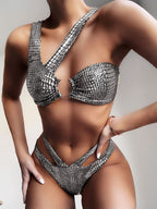 Bikini Sexy Bikini Stamping Fabric Swimsuit Women Fission Swimsuit Bella Mia