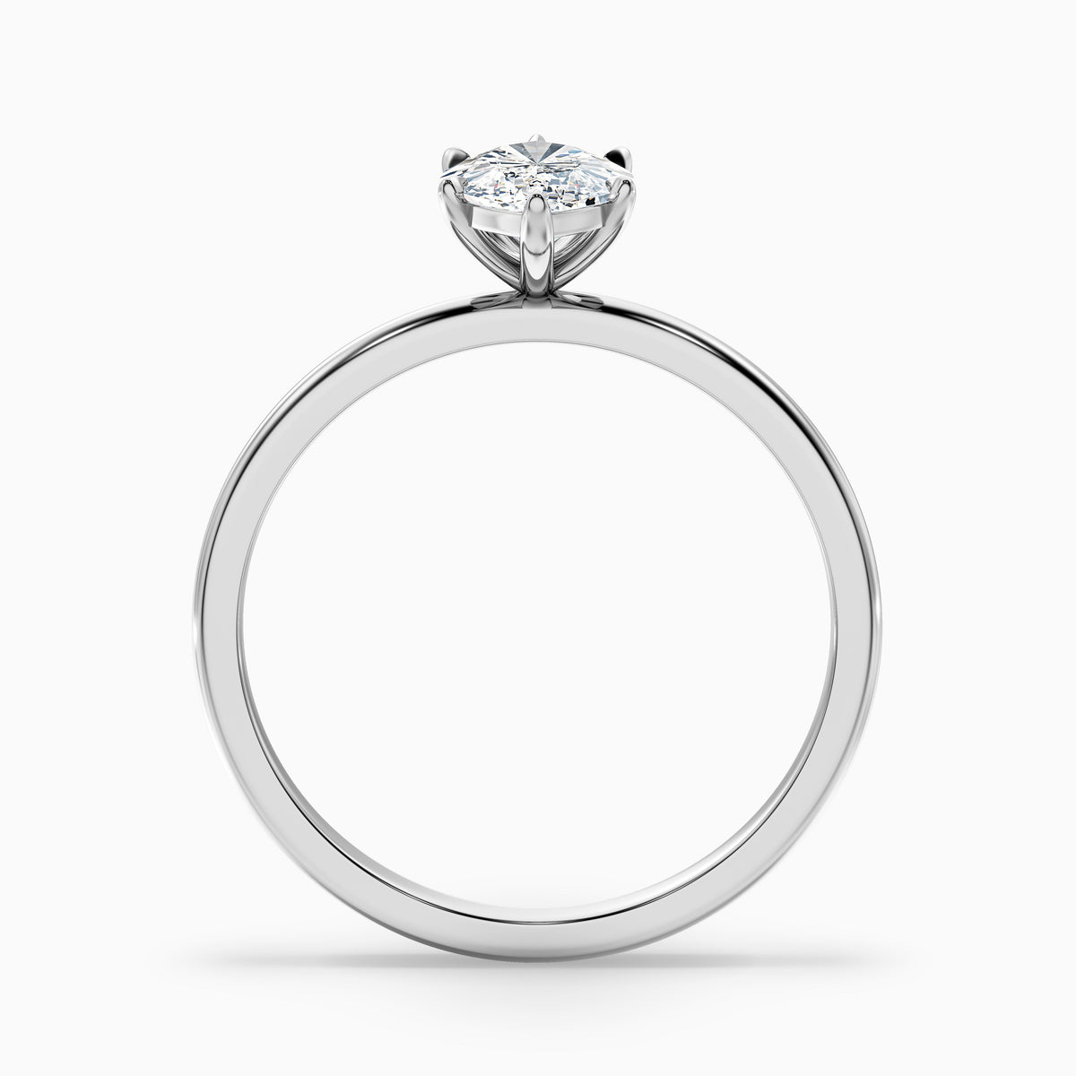 Quinn 3 Carat Marquise Cut Solitaire Moissanite Engagement Ring in 10k Yellow Gold