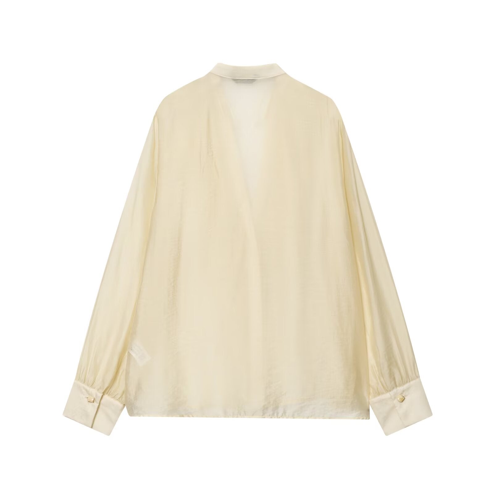 Fall WomenClothing Laminated Decoration Bow Shirt Bella Mia