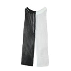 Hollow Out Cutout Contrast Color Trousers Loose Hand Crochet Wide Leg Sun Protection Seaside Beach Pants Bella Mia