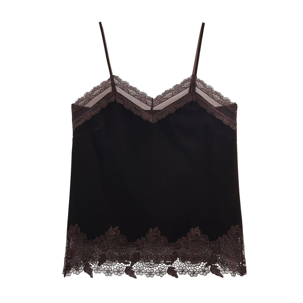 Women Clothing Winter Sexy Lace Velvet Underwear Top Bella Mia