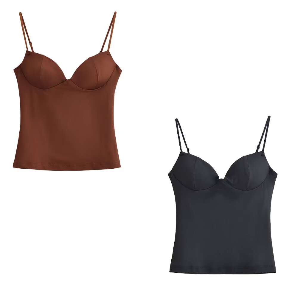 Women Clothing Spring Heart Shaped Collar Camisole Tube Top Women Bella Mia