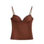Women Clothing Spring Heart Shaped Collar Camisole Tube Top Women Bella Mia