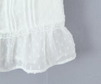 Atmosphere Lace Sleeveless Small Top Niche Lace up Waist Tight Sexy Short Sexy Shirt Vest Bella Mia