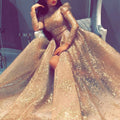 Women Clothing Independent Stand with Gold Big Swing Sexy Dress Slit Cocktail Evening Dress Bella Mia