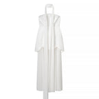 Women Clothing Winter Sexy Backless Sleeveless Solid Color Tube Top Mesh Stitching Dress Bella Mia