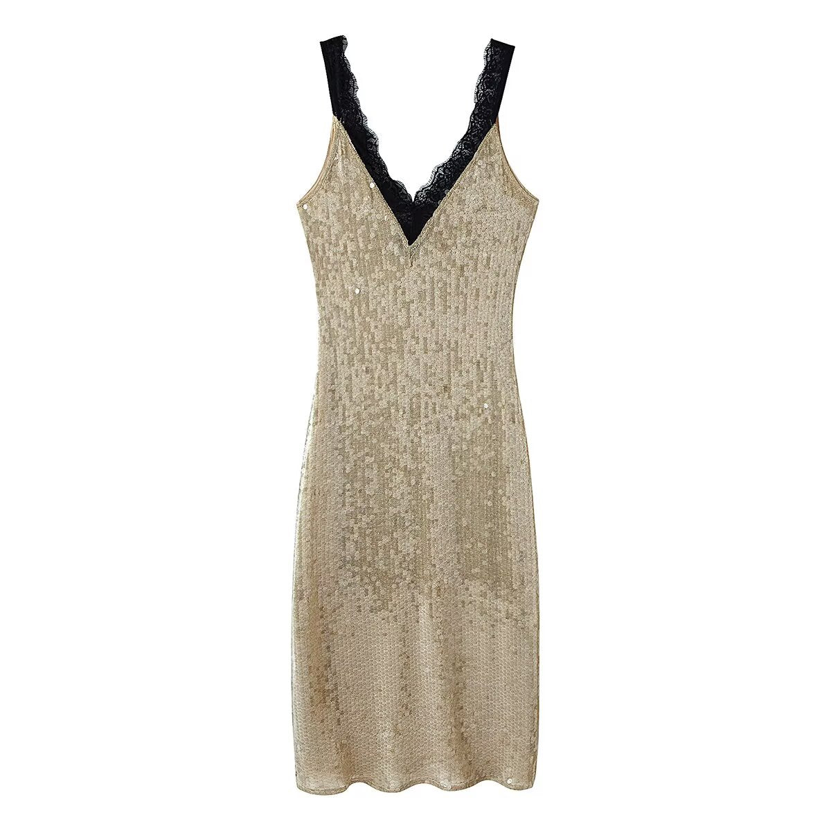 Women Clothing Top Beads Decoration Lace Dress Bella Mia