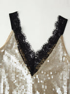 Women Clothing Top Beads Decoration Lace Dress Bella Mia