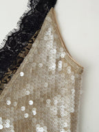 Women Clothing Top Beads Decoration Lace Dress Bella Mia