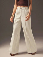 Apricot High Waist Slimming Small Women Pants Loose Idle Casual Draping High Grade Autumn Winter Narrow Wide Leg Pants Bella Mia