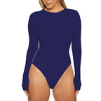 Autumn Winter Women Clothing Casual Bottoming Top Long Sleeve Tight Bodysuit Bella Mia