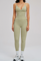Brushed Sports Tight Back Running Sports Casual Suit Outdoor Riding Yoga Two Piece Sets Bella Mia