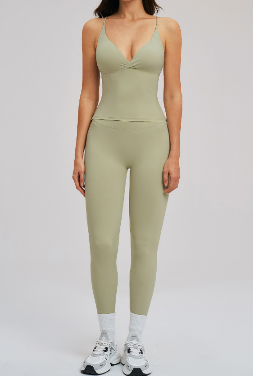 Brushed Sports Tight Back Running Sports Casual Suit Outdoor Riding Yoga Two Piece Sets Bella Mia