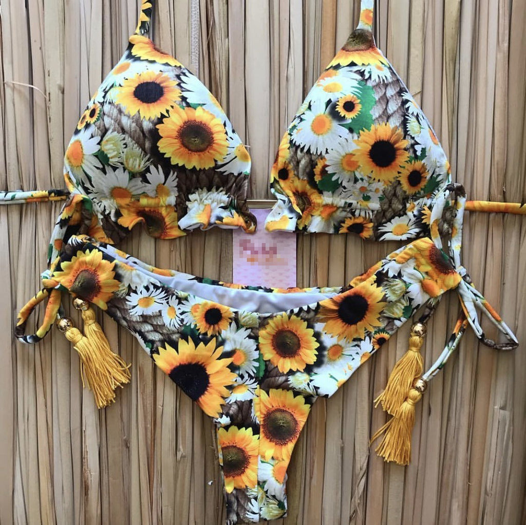 Bikini Swimsuit Printed Tassel Bikini Swimwear Bella Mia