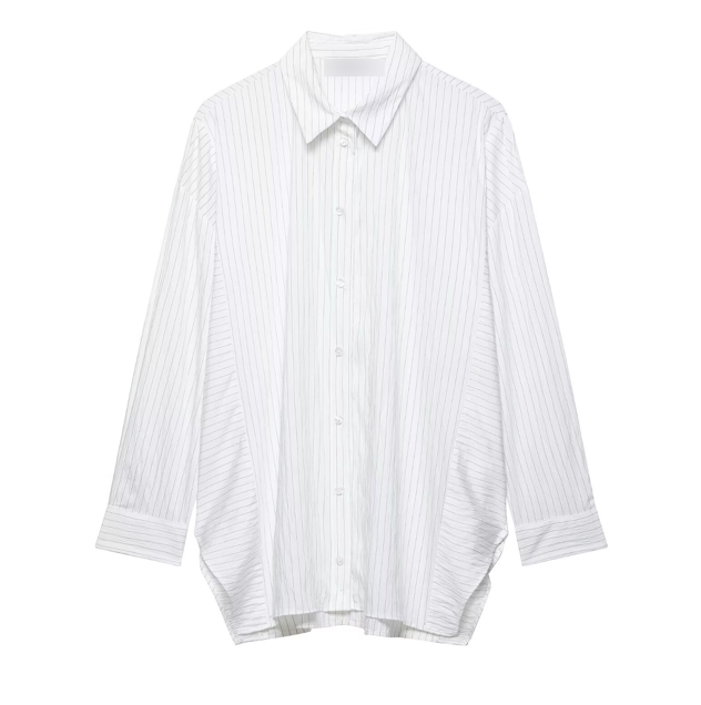 Women Clothing Top Product Stripes Loose Shirt Bella Mia