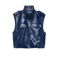 Women Clothing Casual Two Piece Sets Leather Vest Mini Skirt Bella Mia
