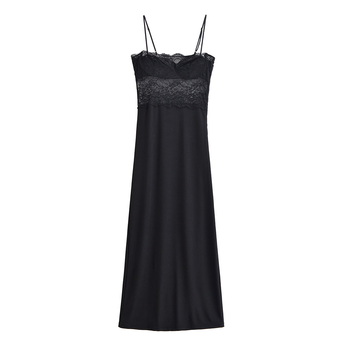 Women Clothing Spring Sexy Lace Splicing Sling Dress Bella Mia