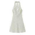 Spring Lace Lace Band Halter Backless Slimming Dress