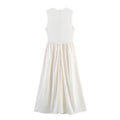 Women Summer Solid Sleeveless Midi Dress