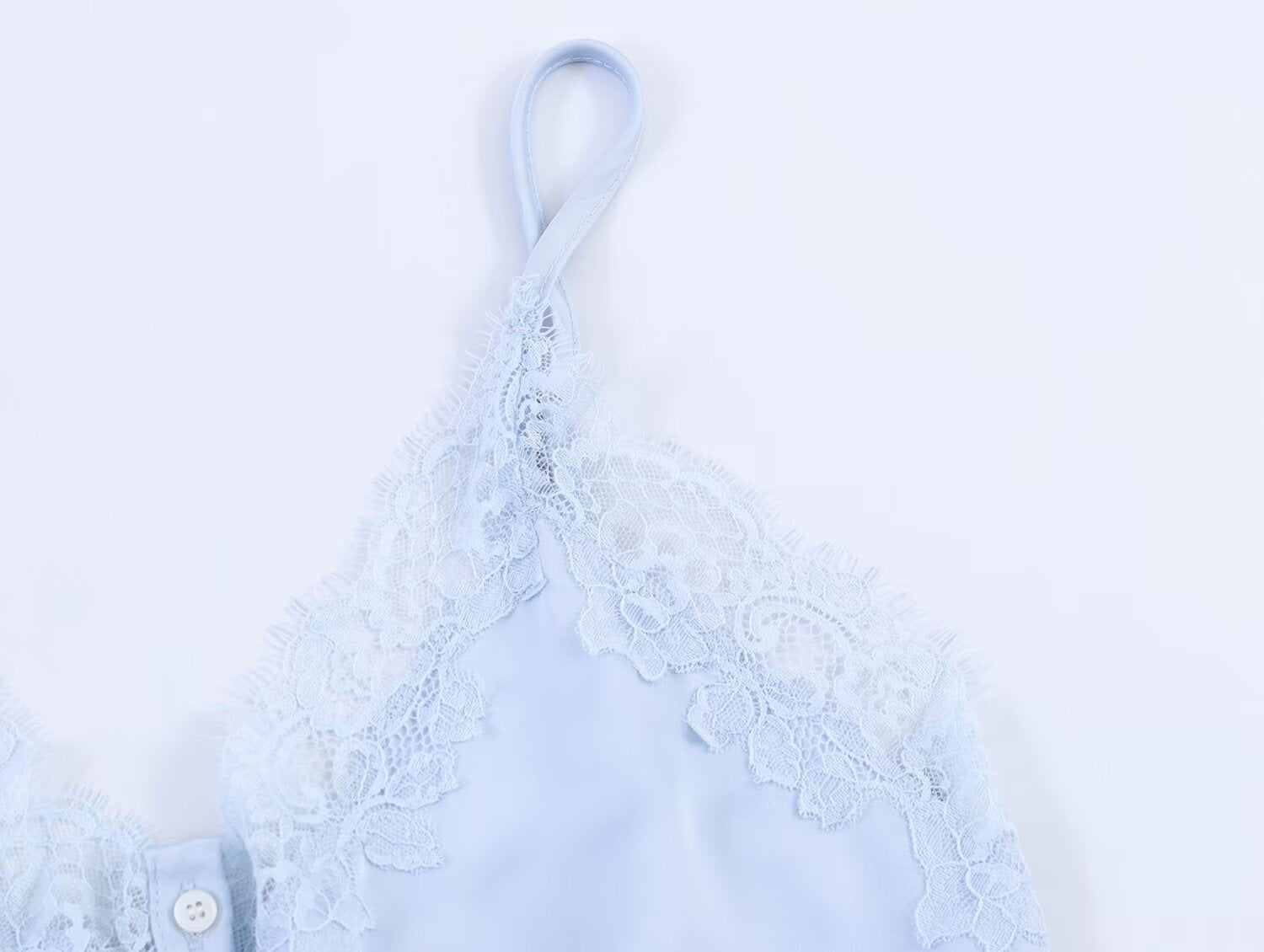 Women Clothing Lace Decorative Silk Satin Texture Top Camisole