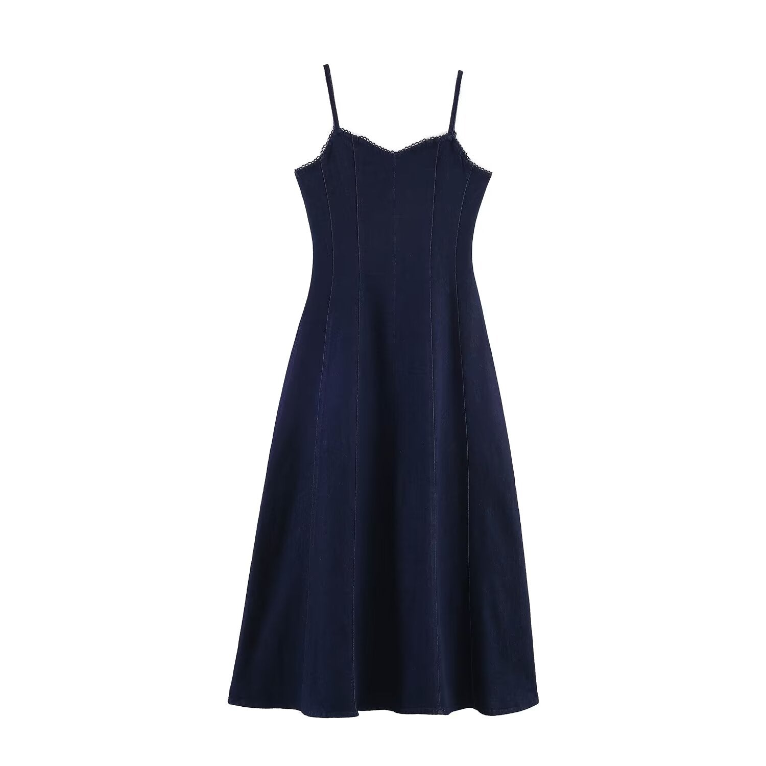 Women Clothing Idle Vintage Denim Cami Dress